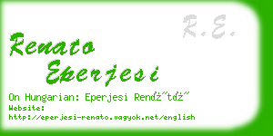 renato eperjesi business card